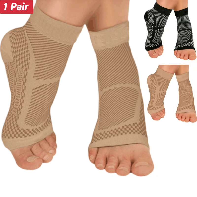Ankle Brace Support - スポーツ用足首サポーター、圧迫スリーブ、足底筋膜炎ソックス、アキレス腱炎、関節痛、腫れ、踵骨棘、ニットタイプ