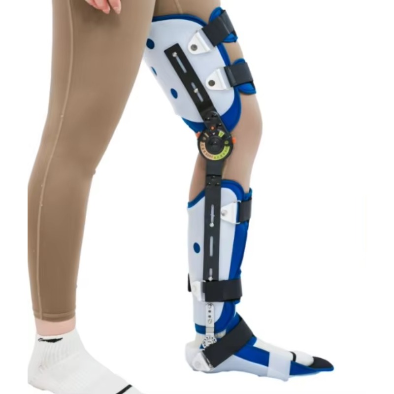 Ankle Brace Support - 膝装具サポート関節安定化装置足首足装具ブレース股関節固定歩行ブーツ膝リハビリテーション機器