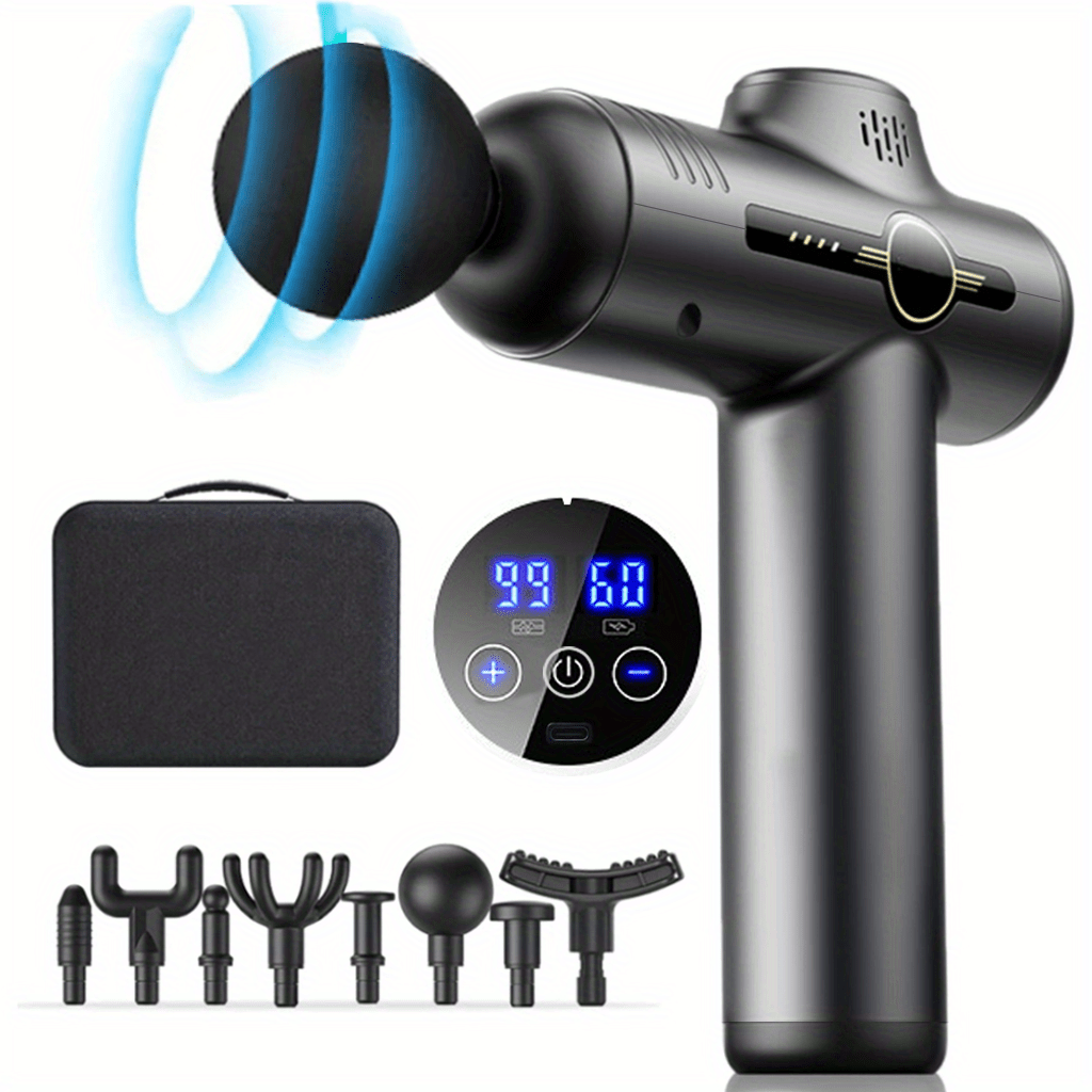 Health Wellness Massage - 99 レベルマッサージガン筋膜深部筋肉リラックスボディネックマッサージャー電気フィットネス機器ノイズリダクション男性女性