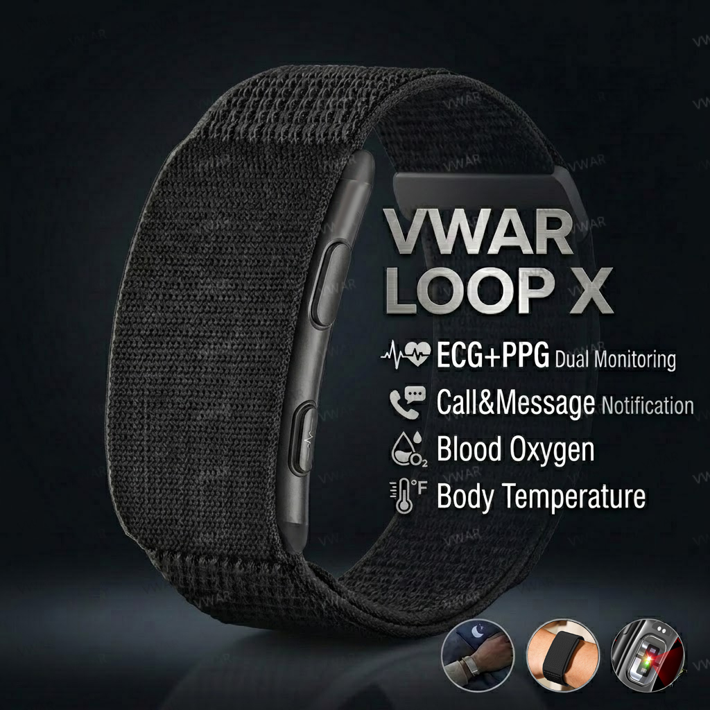 Xbody Health & Wellness Functional Integrative Medicine Office & Medical Spa - VWAR LOOP X ECG スマートブレスレット心拍数血圧防水健康フィットネストラッカー 2026