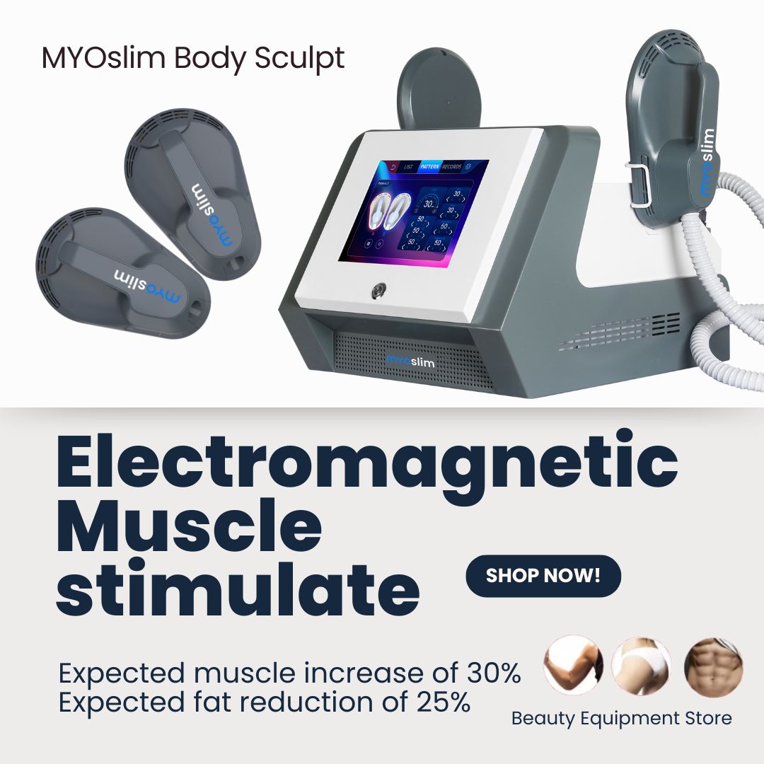 Health Wellness And - EMSボディビルディングマシンMYOslim脂肪除去2ハンドル筋肉彫刻フィットネスウェルネスボディ筋肉刺激装置（ヘルスケア用）