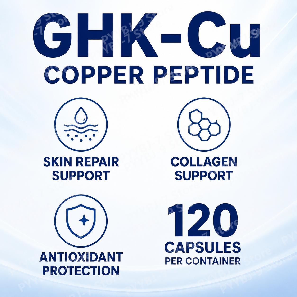 GHK-Cu銅ペプチドサプリメントカプセル（肌の健康サポート - Health Wellness And のレビューと価格