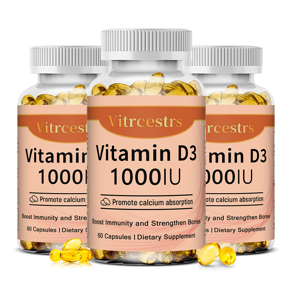 ビタミンD3 1000 IUカプセル、骨、歯、筋肉、皮膚、免 - Health Wellness Day のレビューと価格