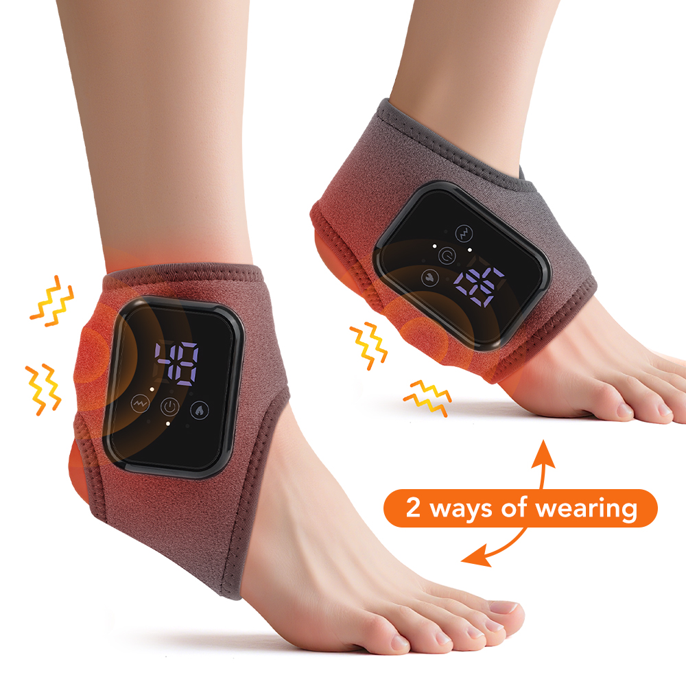 電気足首ブレースフットヒートマッサージャー 3 レベル調整可 - Ankle Brace Support のレビューと価格