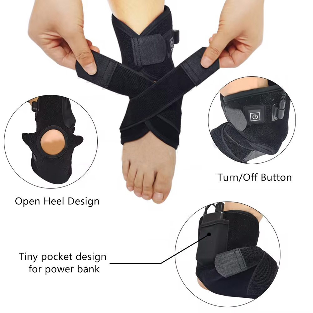 660nm 850nm 赤外線光線療法ベルト手足手首の痛み緩 - Ankle Brace Support のレビューと価格