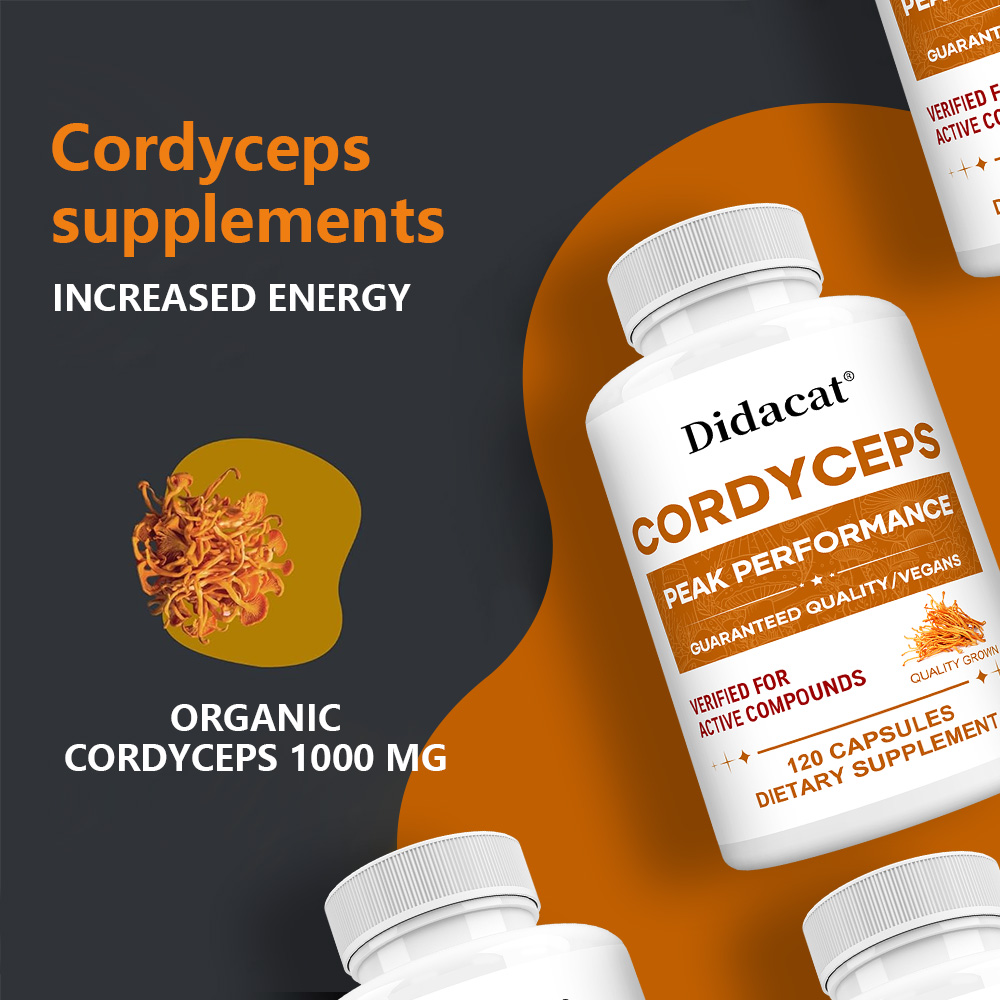 冬虫夏草カプセル 1000mg、自然健康補助食品、脳、エネル - Health Wellness Day のレビューと価格